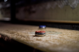 Shuffleboard Tables in Grand Rapids are at Emerald Spa and Billiards, top-quality Olhausen tables are on display.